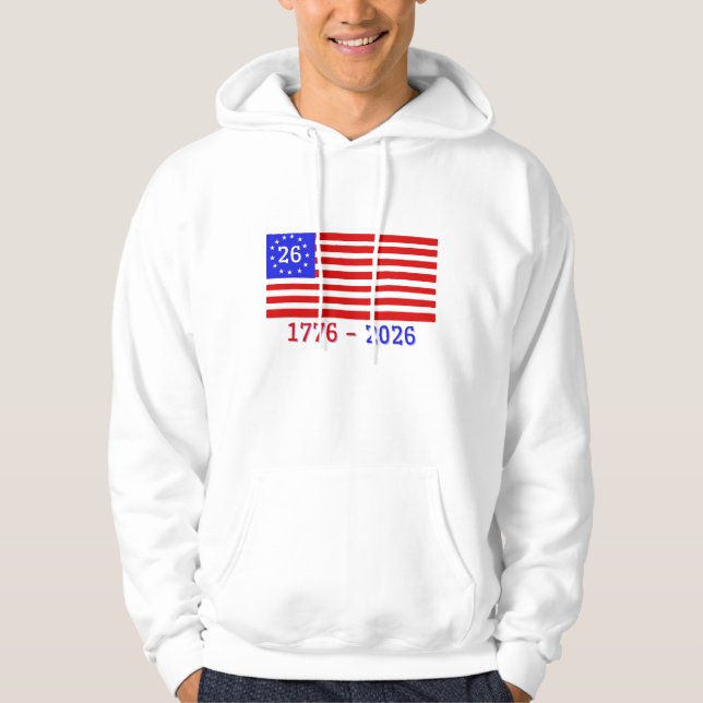 SEMIQUINCENTENNIAL: 1776 - 2026 HOODIE (Front)