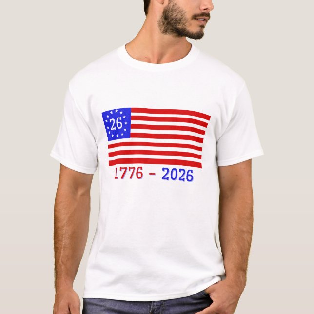 SEMIQUINCENTENNIAL: 1776 - 2026 T-Shirt (Front)