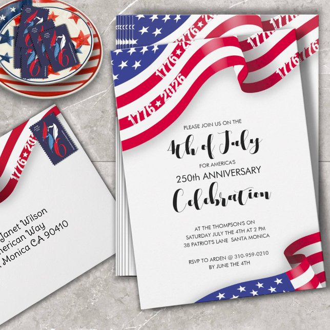Semiquincentennial 4th Of July Celebration Invitation (Creator Uploaded)