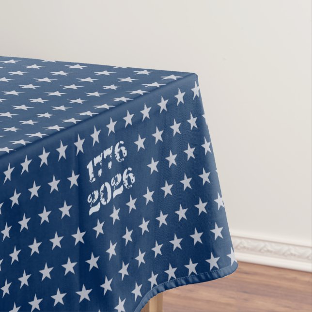 Semiquincentennial Spangled Stars 1776 2026 Tablecloth (In Situ)