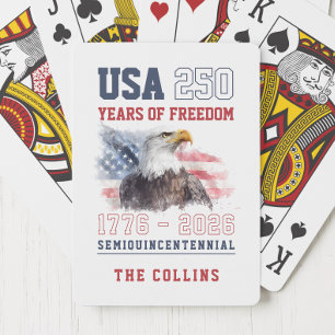 Semiquincentennial USA America's 250th Anniversary Playing Cards