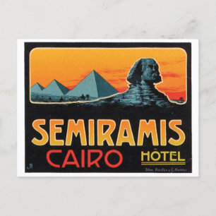 Semiramis Hotel Cairo Postcard