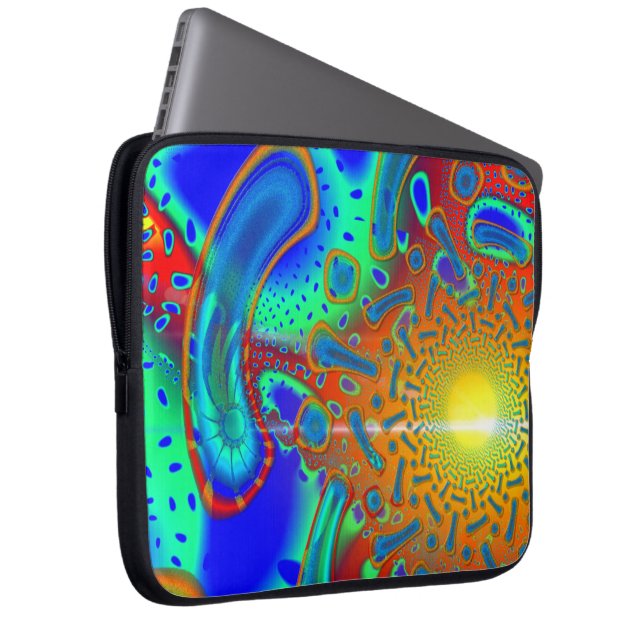 SemiSonic 3D Dichroic Glass Fractal Laptop Sleeve (Front Right)