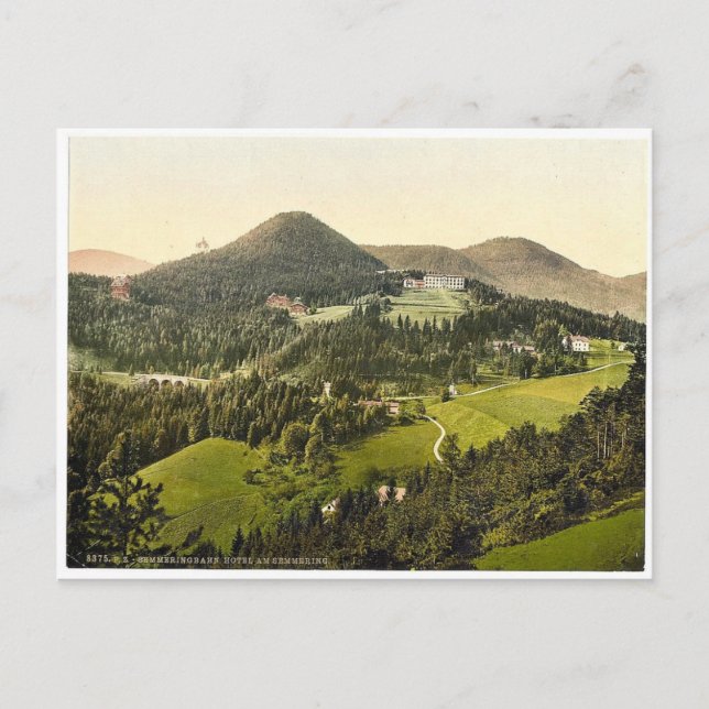 Semmering Railway, Hotel at Semmering, Styria, Aus Postcard (Front)