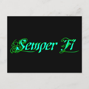 Semper Fi Postcard