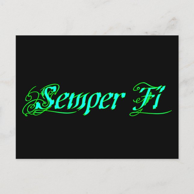 Semper Fi Postcard (Front)