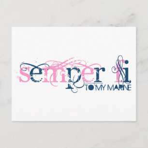 Semper Fi To My Marine Postcard