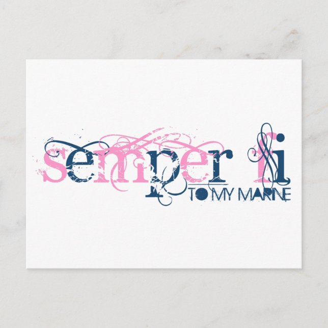 Semper Fi To My Marine Postcard (Front)