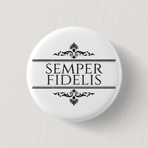 Semper Fidelis 3 Cm Round Badge