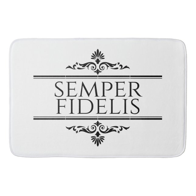 Semper Fidelis Bath Mat (Front)