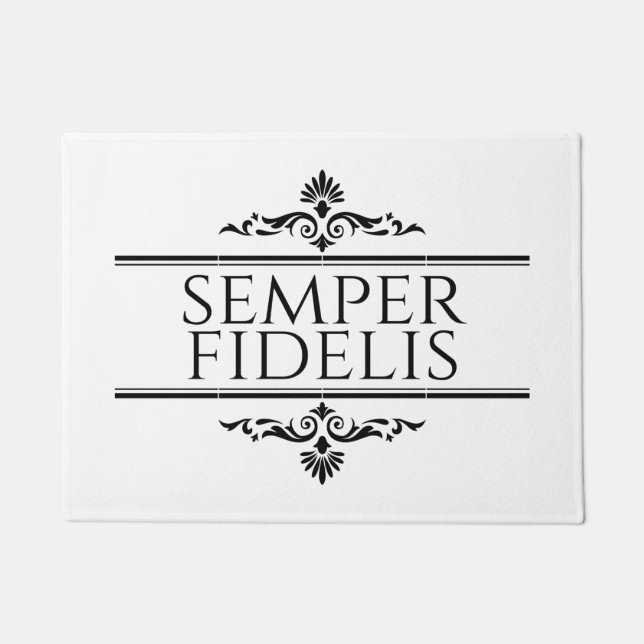Semper Fidelis Doormat (Front)