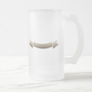 Semper Fidelis Frosted Glass Beer Mug