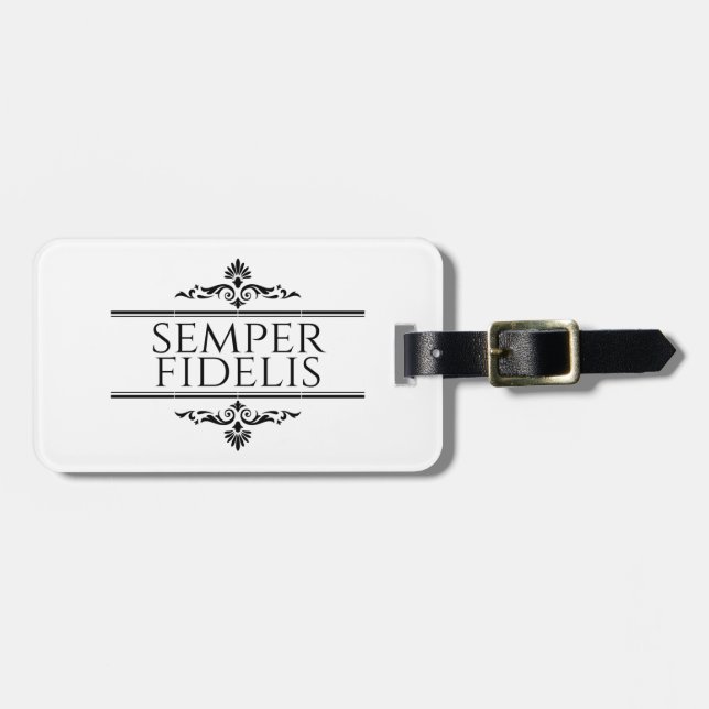 Semper Fidelis Luggage Tag (Front Horizontal)