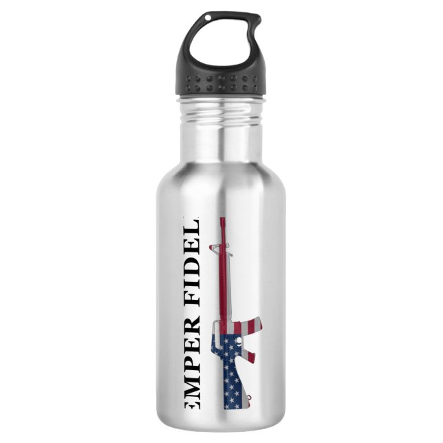 Semper Fidelis M16 710 Ml Water Bottle (Front)