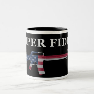 Semper Fidelis M16 Coffee Mug Black