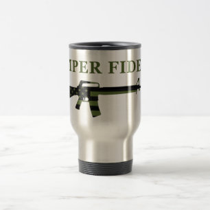 Semper Fidelis M16 Travel Mug Subdued