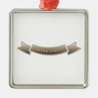 Semper Fidelis Metal Tree Decoration