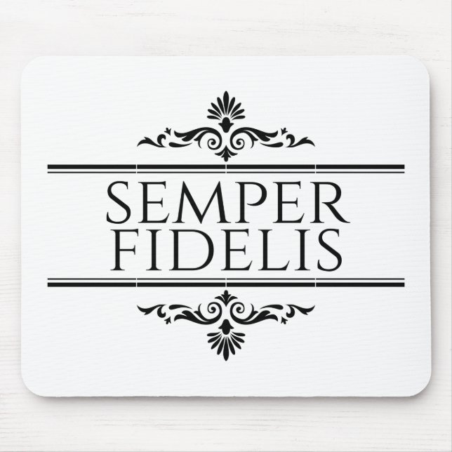 Semper Fidelis Mouse Mat (Front)