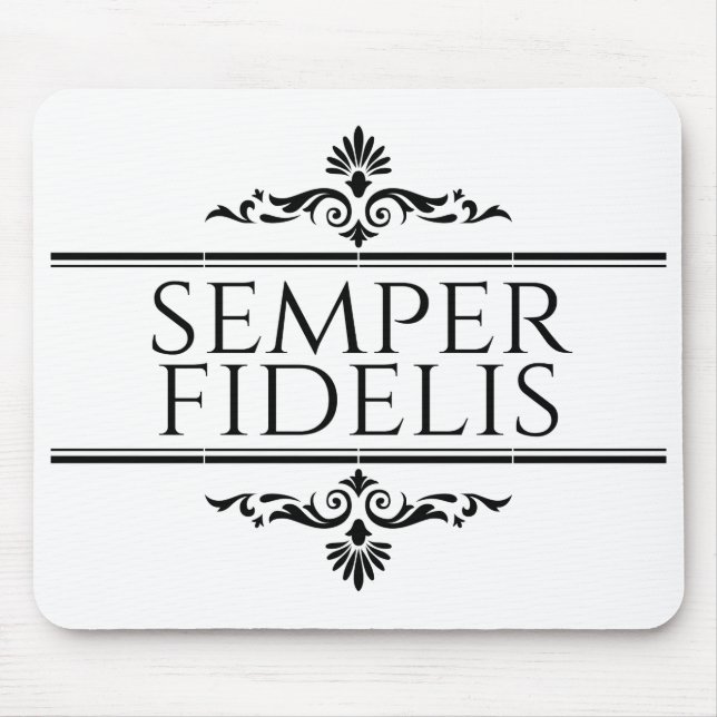 Semper Fidelis Mouse Mat (Front)