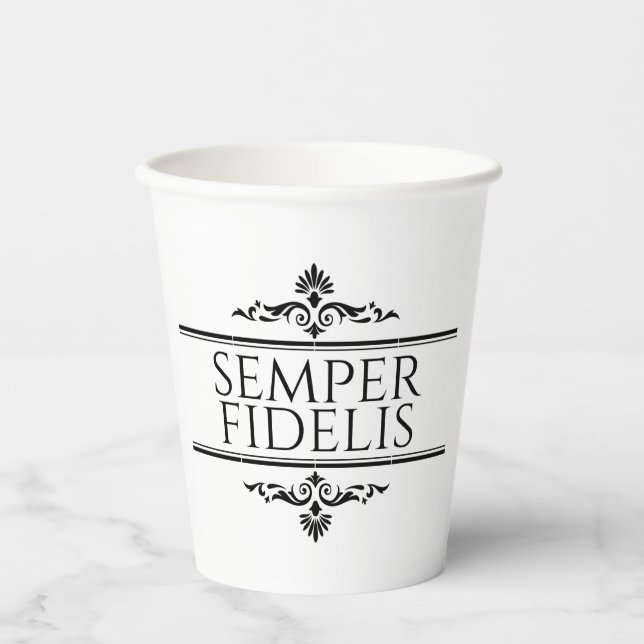Semper Fidelis Paper Cups (Front)