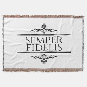 Semper Fidelis Throw Blanket