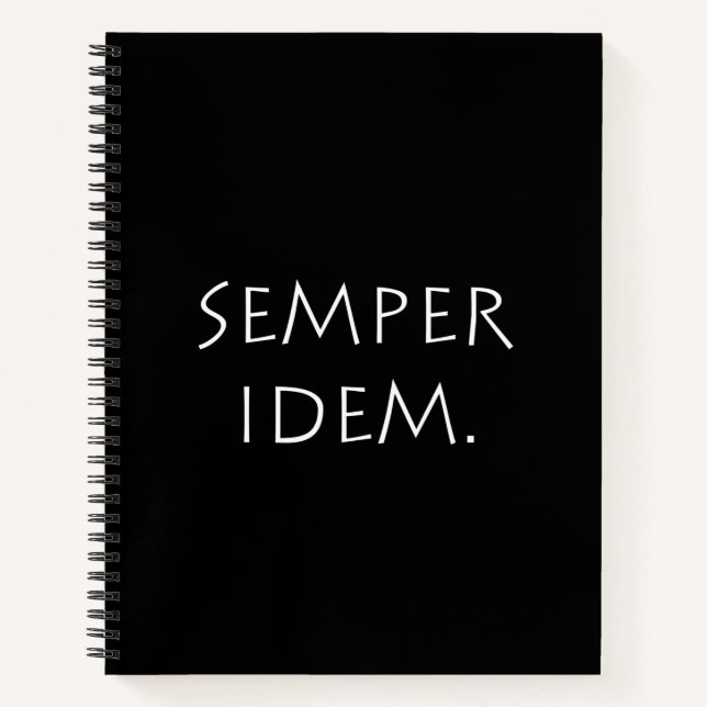 Semper Idem Notebook (Front)
