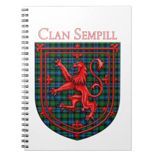 Sempill Tartan Scottish Plaid Lion Rampant Notebook