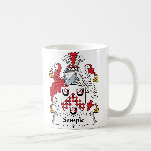 Semple Family Crest Coffee Mug (Right)