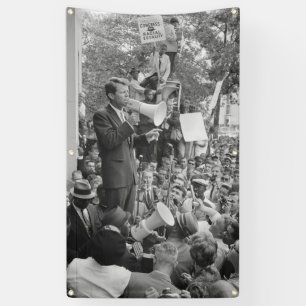 Sen. Robert Kennedy Campaigning for US President   Banner