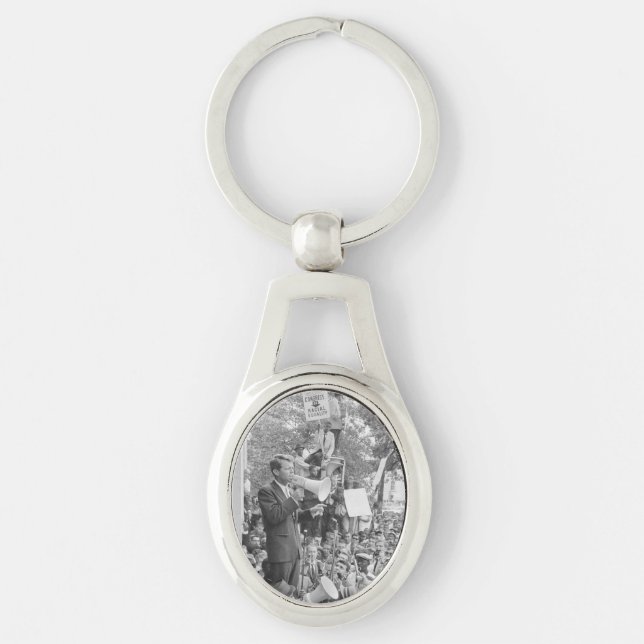 Sen. Robert Kennedy Campaigning for US President   Key Ring (Front)