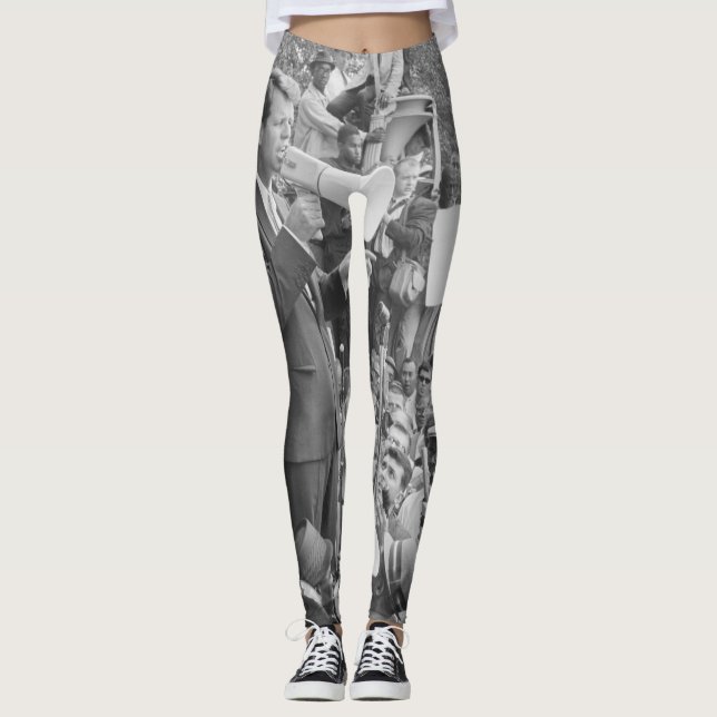 Sen. Robert Kennedy Campaigning for US President   Leggings (Front)