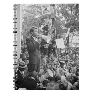 Sen. Robert Kennedy Campaigning for US President   Notebook