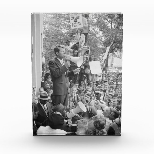 Sen. Robert Kennedy Campaigning for US President   Photo Block (Front)