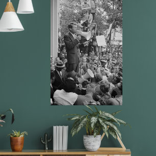 Sen. Robert Kennedy Campaigning for US President   Poster