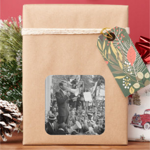 Sen. Robert Kennedy Campaigning for US President   Square Sticker