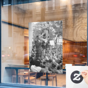 Sen. Robert Kennedy Campaigning for US President   Window Cling