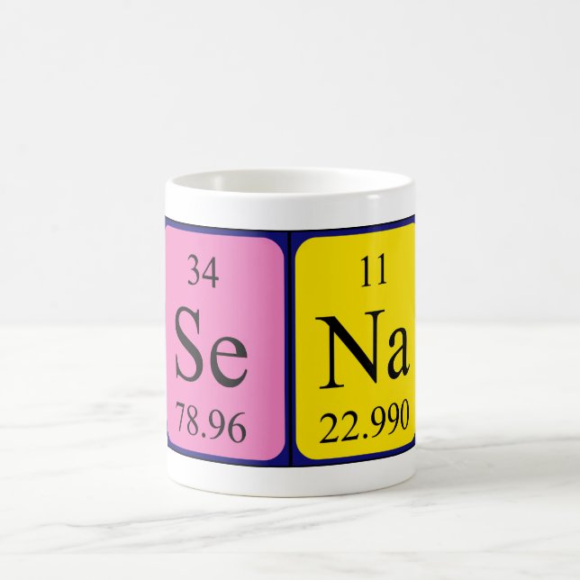 Sena periodic table name mug (Center)