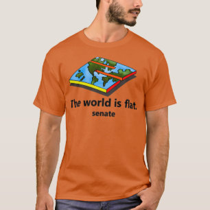 senate skatethe world is flat T-Shirt