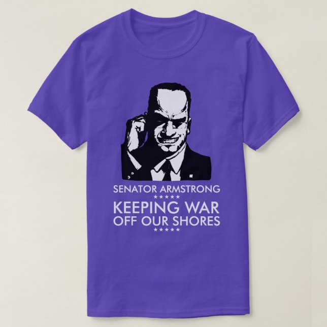 Senator Armstrong Presidential Campaign Metal Gear T-Shirt (Design Front)