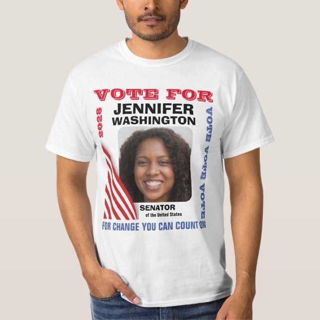 Senator Custom Campaign Election T-Shirt (Front)
