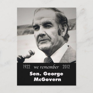Senator George McGovern 1922-2012 Postcard