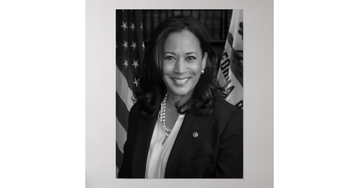 Senator Kamala Harris Official Portrait - 2017 Poster | Zazzle
