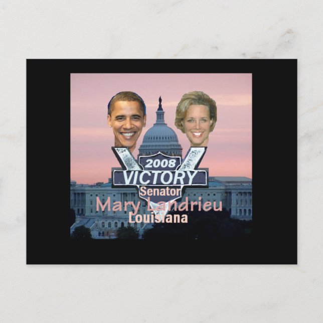 Senator Landrieu Postcard (Front)