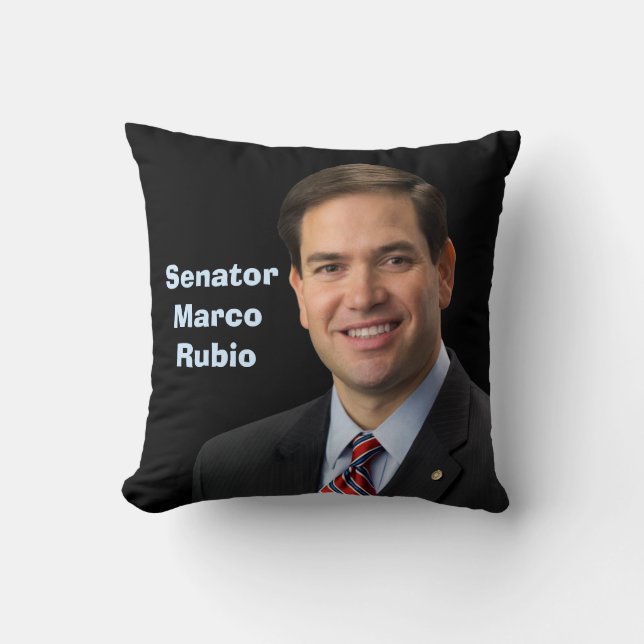 Senator Marco Rubio 2016 - See Both Sides Cushion (Front)