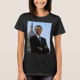 Senator Portrait, American President Barack Obama T-Shirt