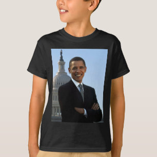 Senator Portrait, American President Barack Obama T-Shirt