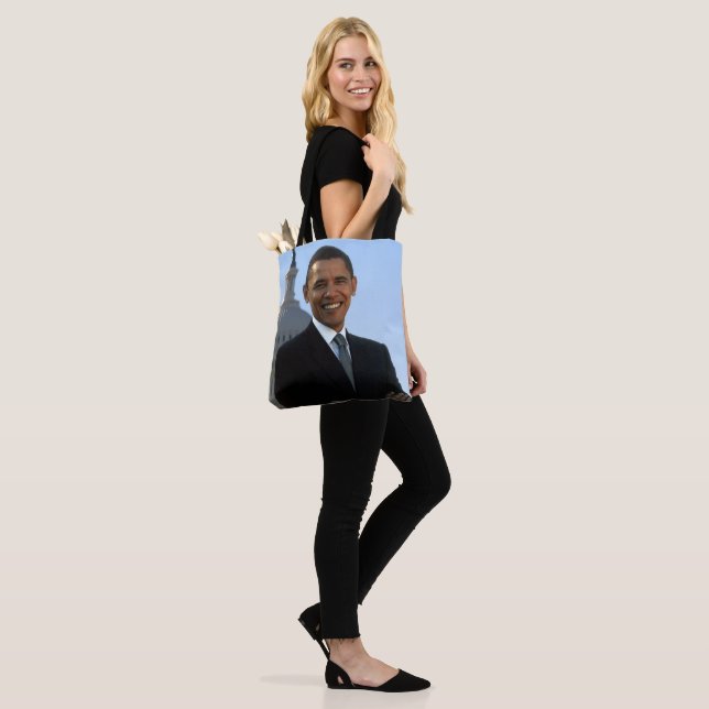 Senator Portrait, American President Barack Obama Tote Bag (On Model)