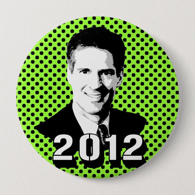 SENATOR SCOTT BROWN 10 CM ROUND BADGE (Front)