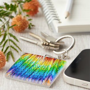 Senbazuru or one thousand origami cranes key ring