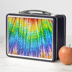 Senbazuru or one thousand origami cranes metal lunch box